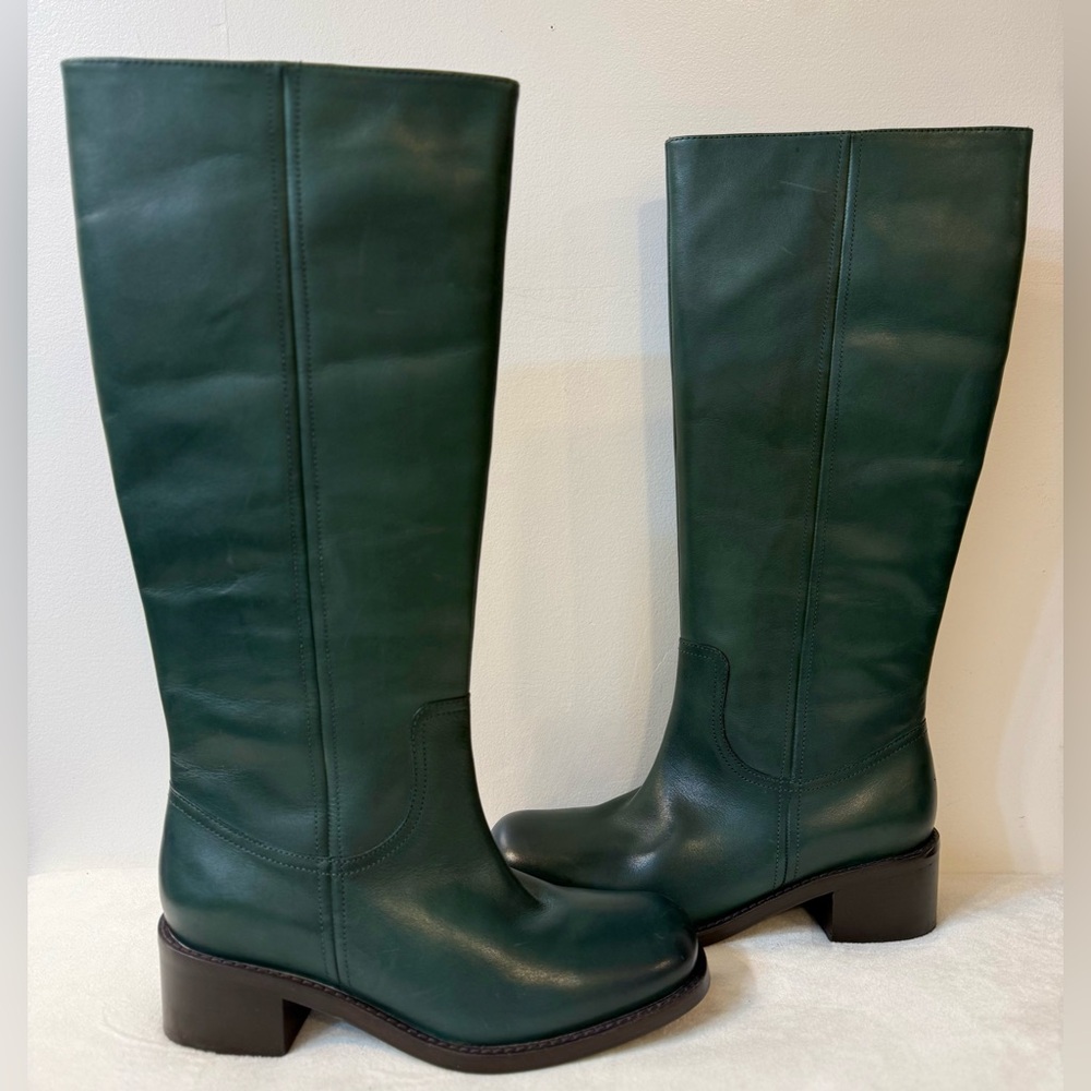 NWT Anthropologie Seychelles Sand In My Boots Dark Emerald Size 8.5 - Picture 5 of 16